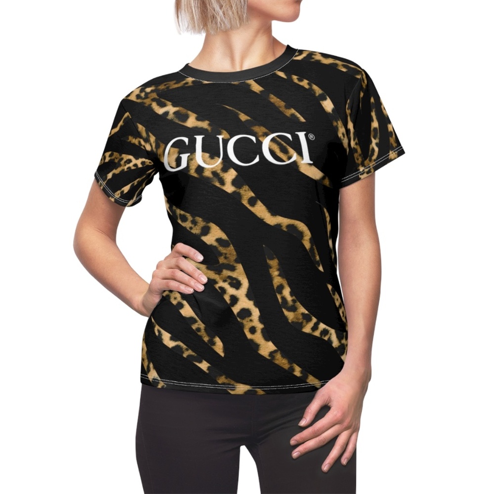 Gucci Animal Instinct Tee Black — Bold Leopard Energy